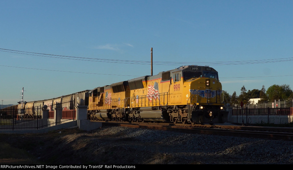 UP 9919 Leads the Mission Bay Local